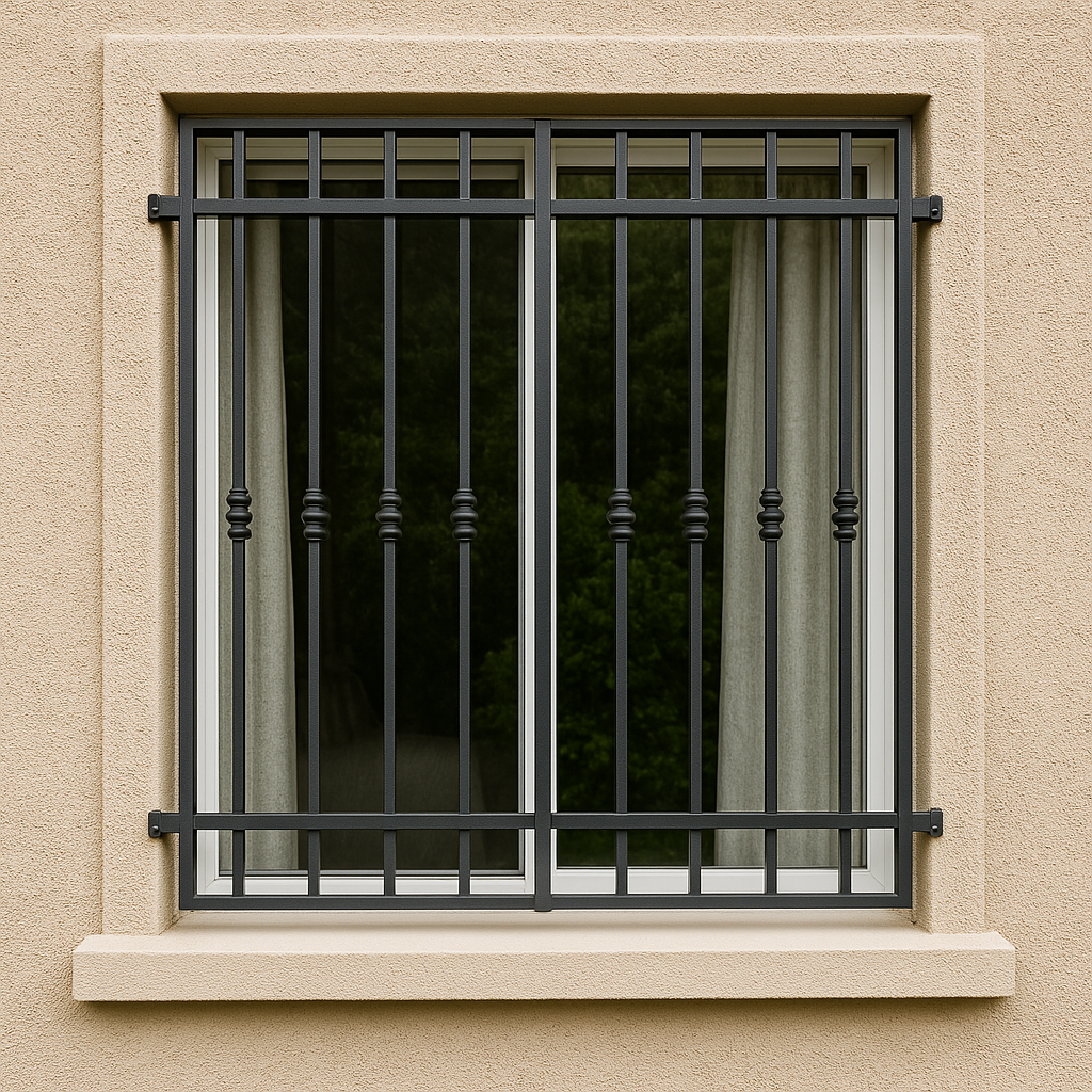 Corrimão artístico em ferro forjado com detalhes personalizados